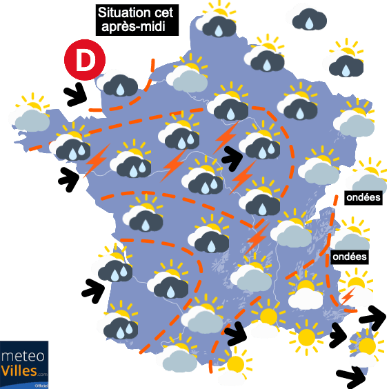 Toujours des averses et des températures assez basses