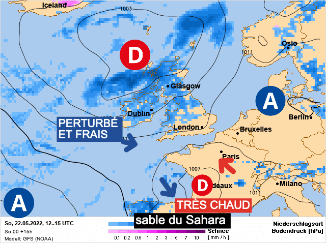 Carte de prévisions d'europe du Dimanche 22 mai 2022