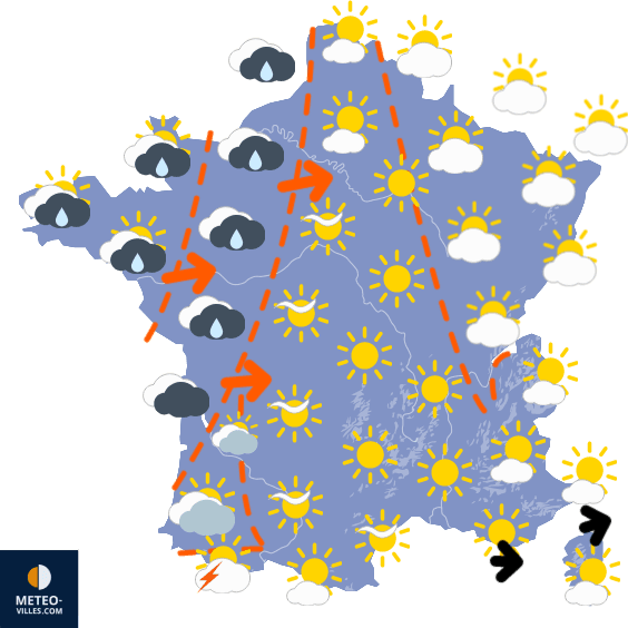 Globalement estival avec quelques orages