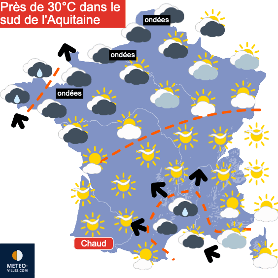 Très chaud pour la saison, puis très perturbé