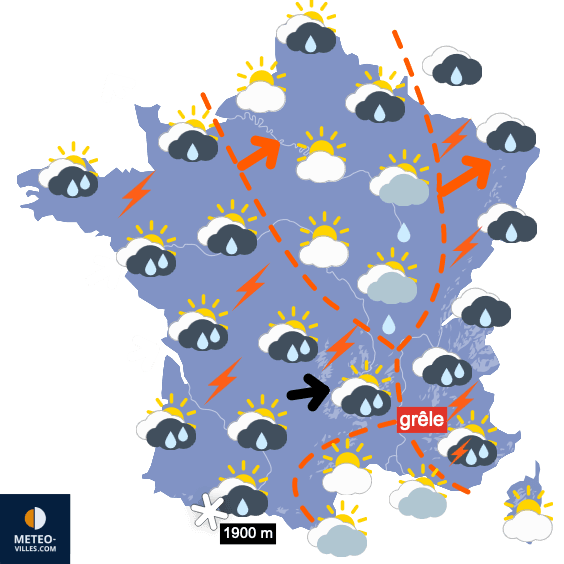 A quand la fin du risque d'averses ??