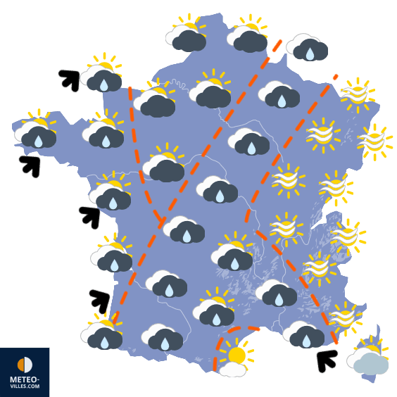 Carte de température France