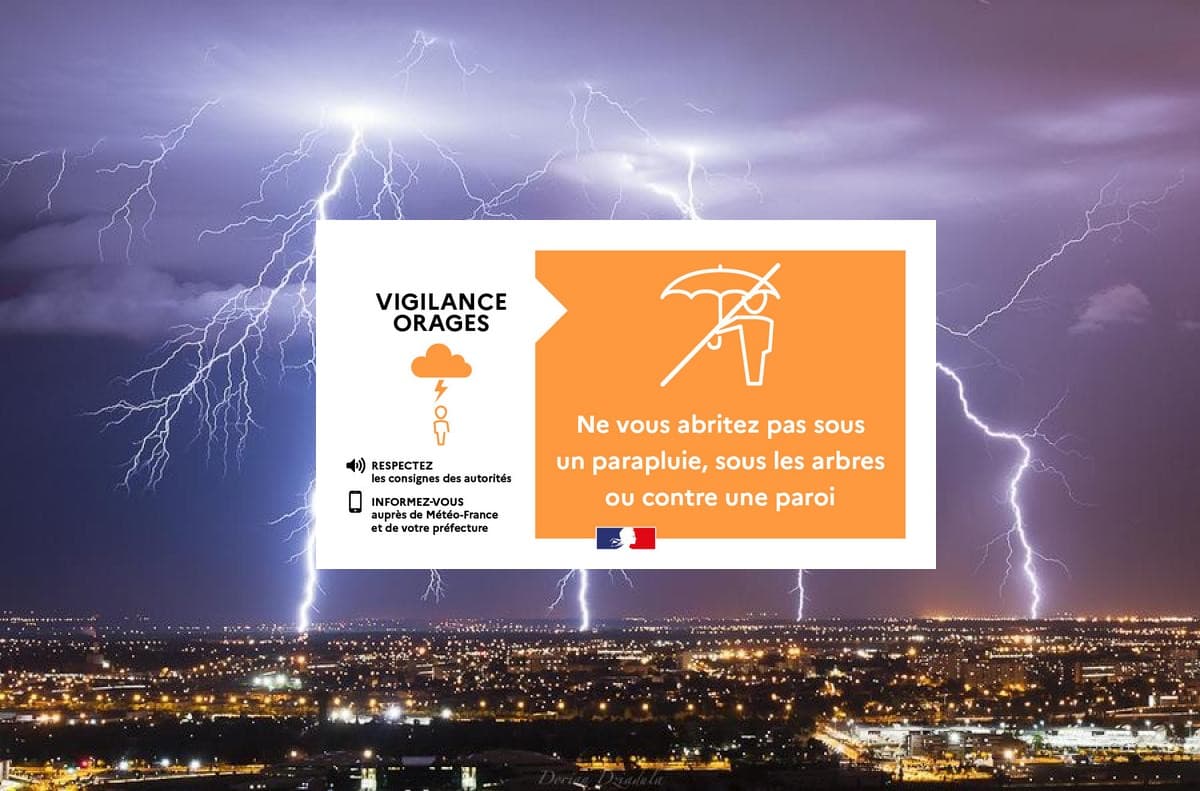 Nouveau risque d'orages violents sur le centre-est ce vendredi 6 juin