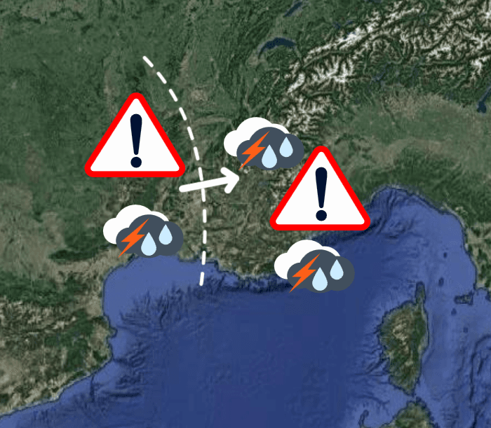 Alerte météo aux pluies intenses : le point sur l'épisode cévenol et Méditerranéen de ce week-end