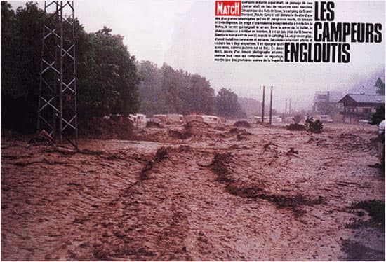Image d'illustration pour Orage diluvien & crue éclair meurtrière au Grand Bornand le 14 juillet 1987