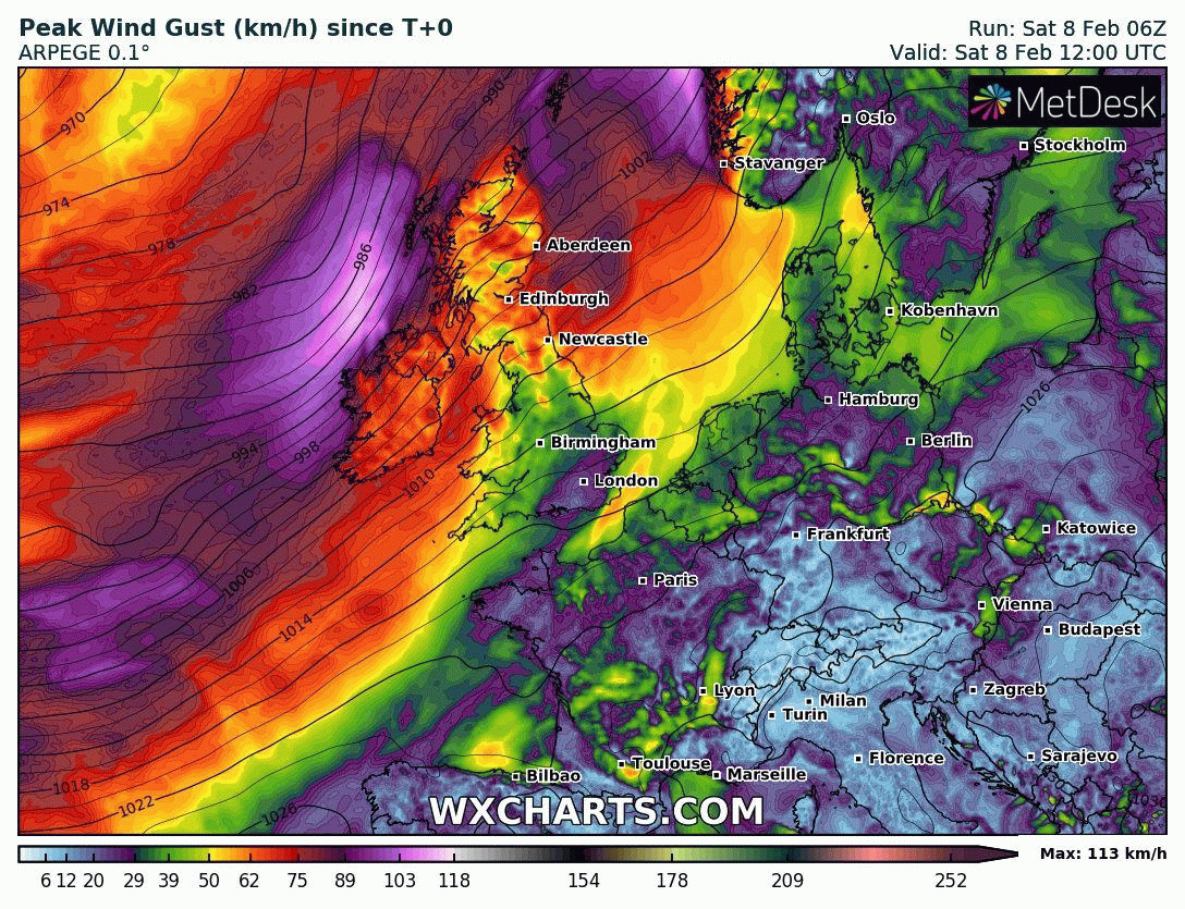 Image d'illustration pour Tempête Ciara : vent violents et submersion littorale ce dimanche et lundi