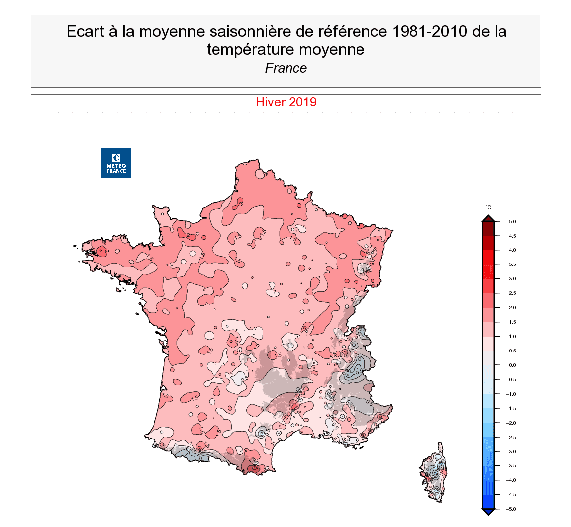 Image d'illustration pour Un hiver 2018/2019 particulièrement doux : le bilan détaillé