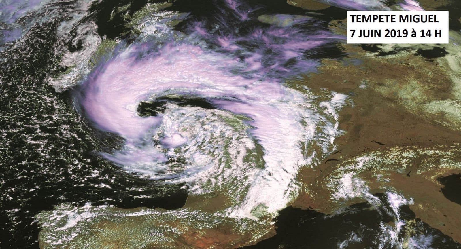 Image d'illustration pour Tempête Miguel en plein mois de juin