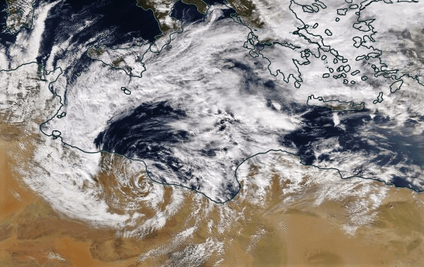 Image d'illustration pour Tempête et blizzard sur les Balkans et la Libye