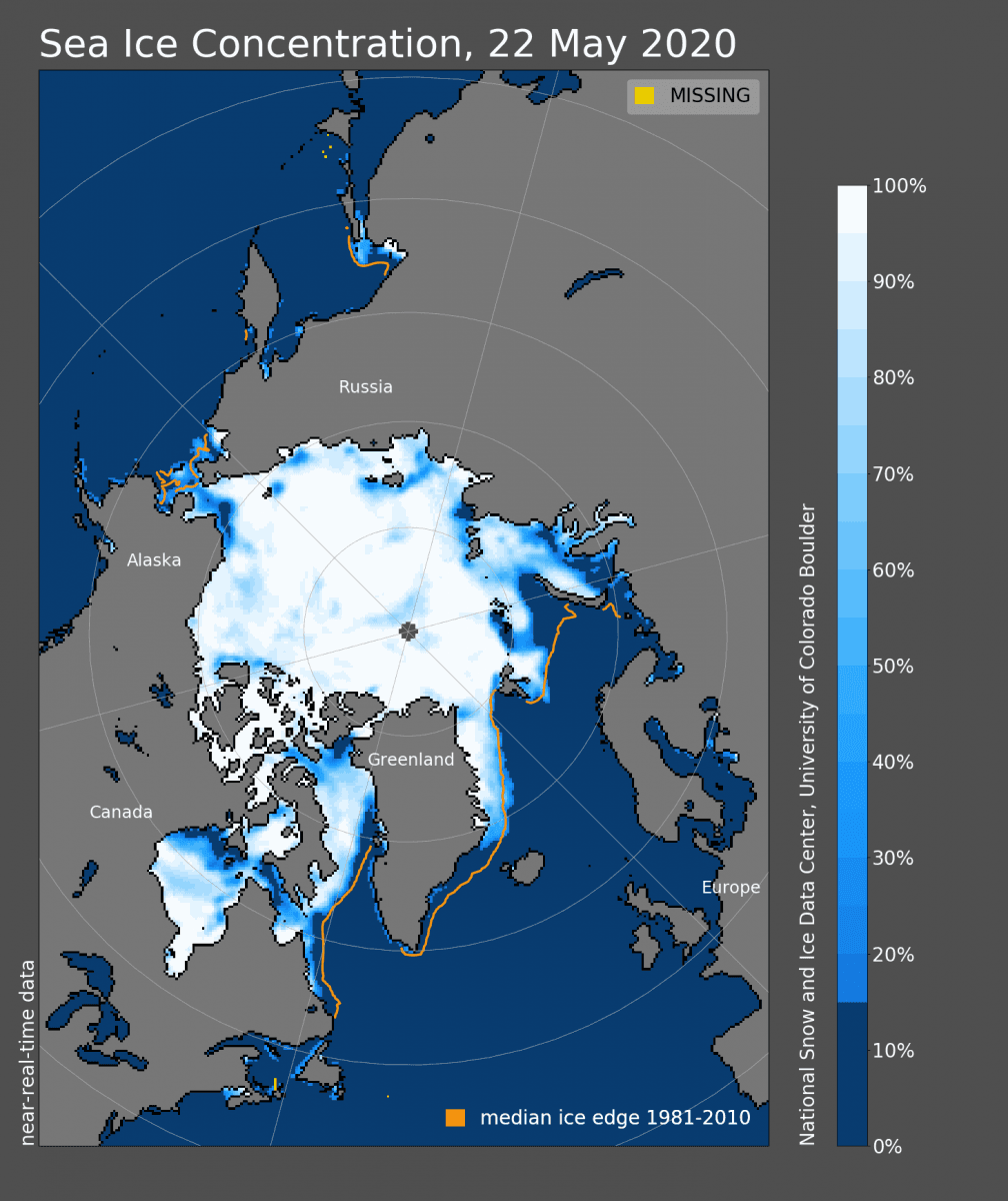 Image d'illustration pour Une banquise Arctique en fonte accélérée en ce printemps 