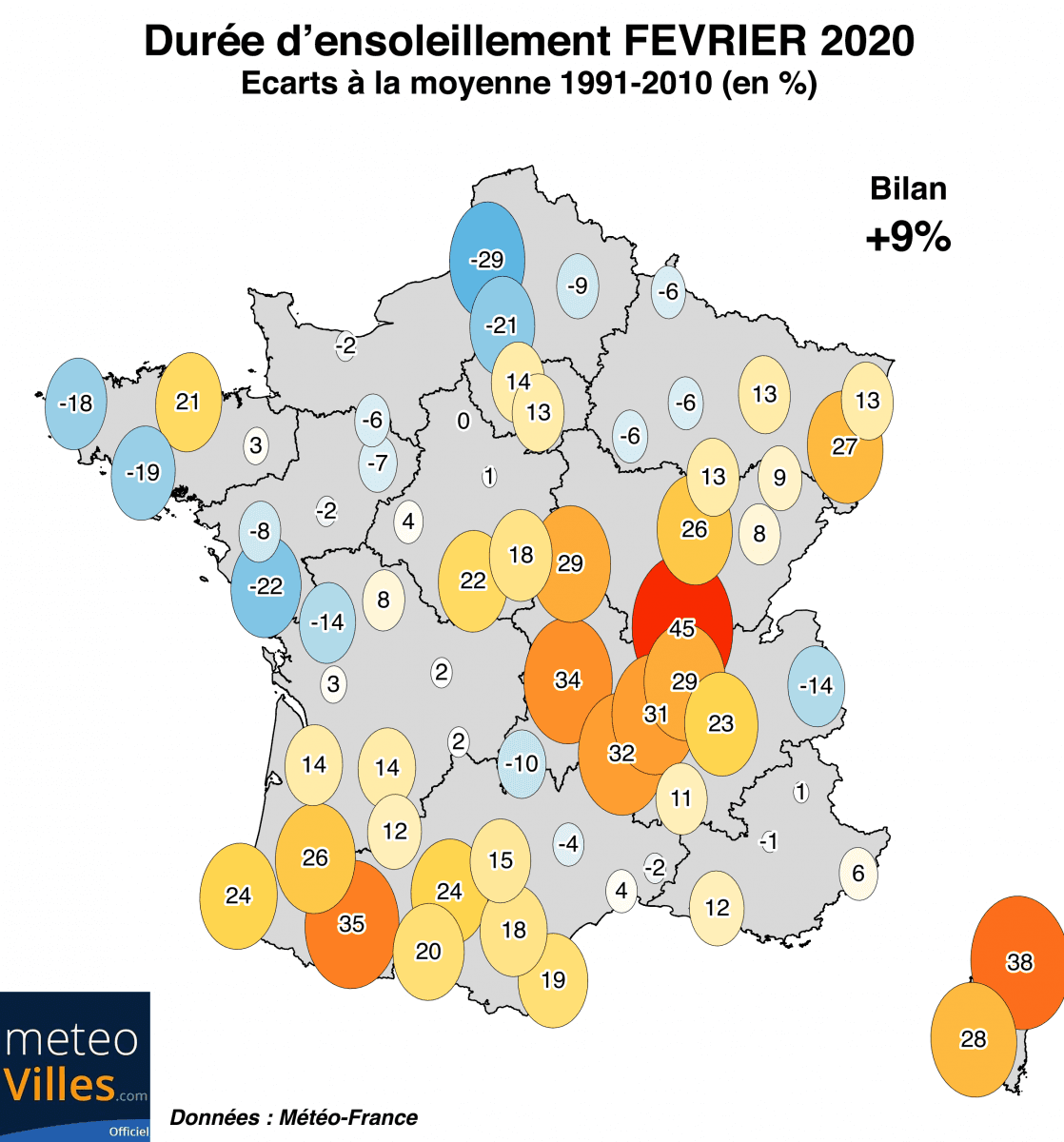 Image d'illustration pour Bilan de février 2020 : douceur exceptionnelle et pluviométrie contrastée