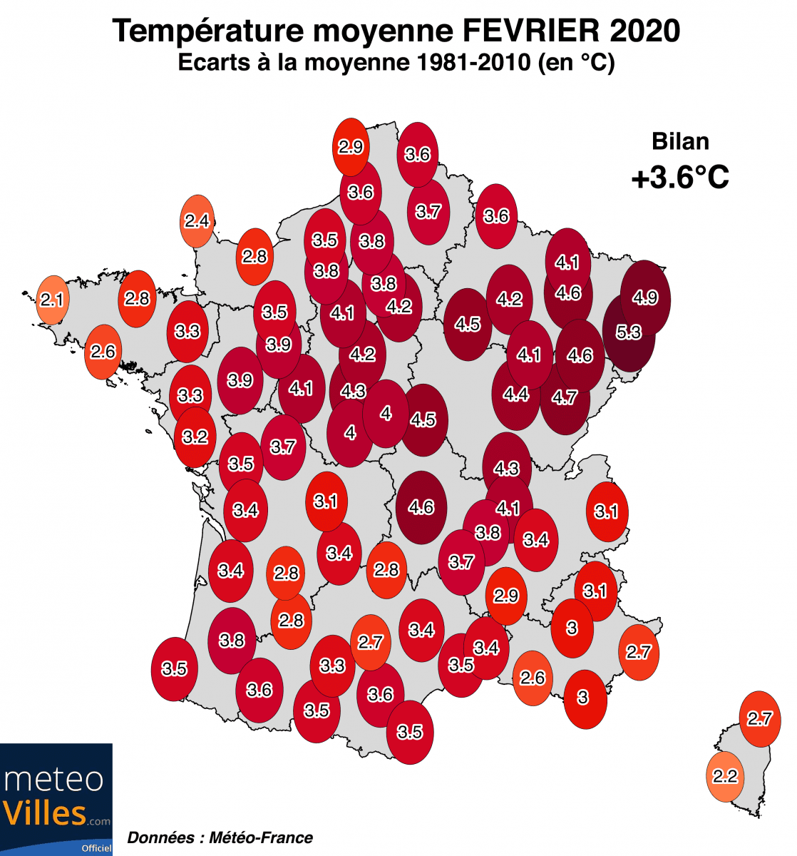 Image d'illustration pour Bilan de février 2020 : douceur exceptionnelle et pluviométrie contrastée
