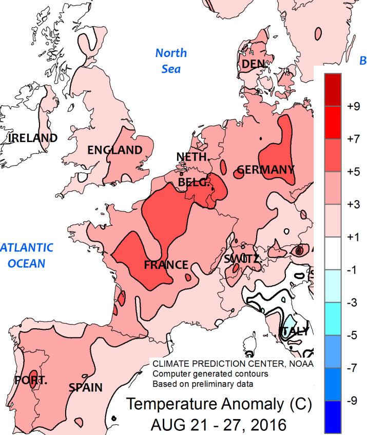 Image d'illustration pour Vers un temps plutôt chaud et sec début septembre 