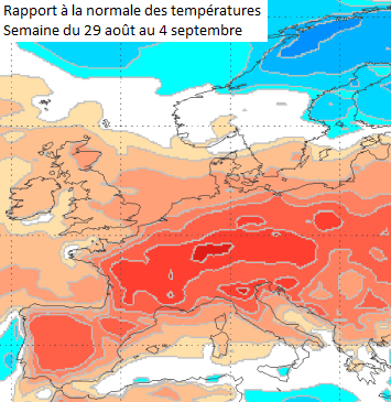 Image d'illustration pour Vers un temps plutôt chaud et sec début septembre 
