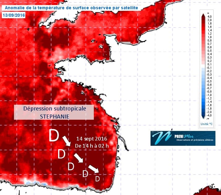 Image d'illustration pour Une dépression subtropicale vers l'Aquitaine sur un Océan trop chaud