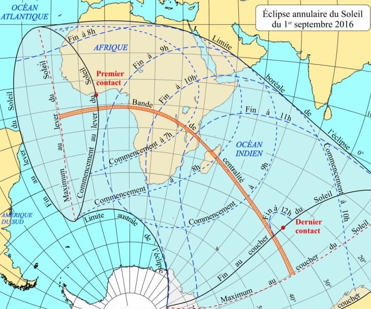 Image d'illustration pour Eclipse de soleil du 1er septembre sur La Réunion