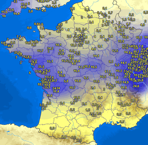 Image d'illustration pour Pluie abondante, inondations et crues sur le Centre de la France