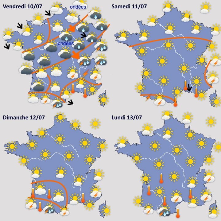 Image d'illustration pour Installation progressivement plus franche de l'été en France