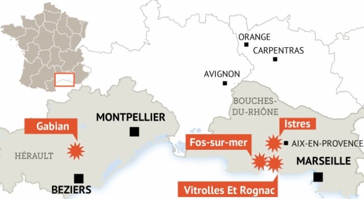 Image d'illustration pour Les vents forts attisent de violents incendies près de la Méditerranée