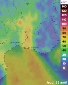 Image d'illustration pour Les vents forts attisent de violents incendies près de la Méditerranée