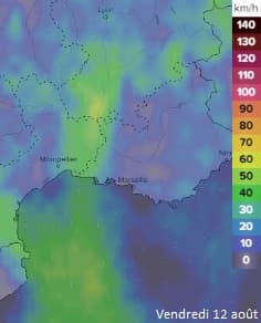 Image d'illustration pour Les vents forts attisent de violents incendies près de la Méditerranée