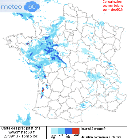 Image d'illustration pour Orages et fortes pluies dans le Sud-Est - Vigilance
