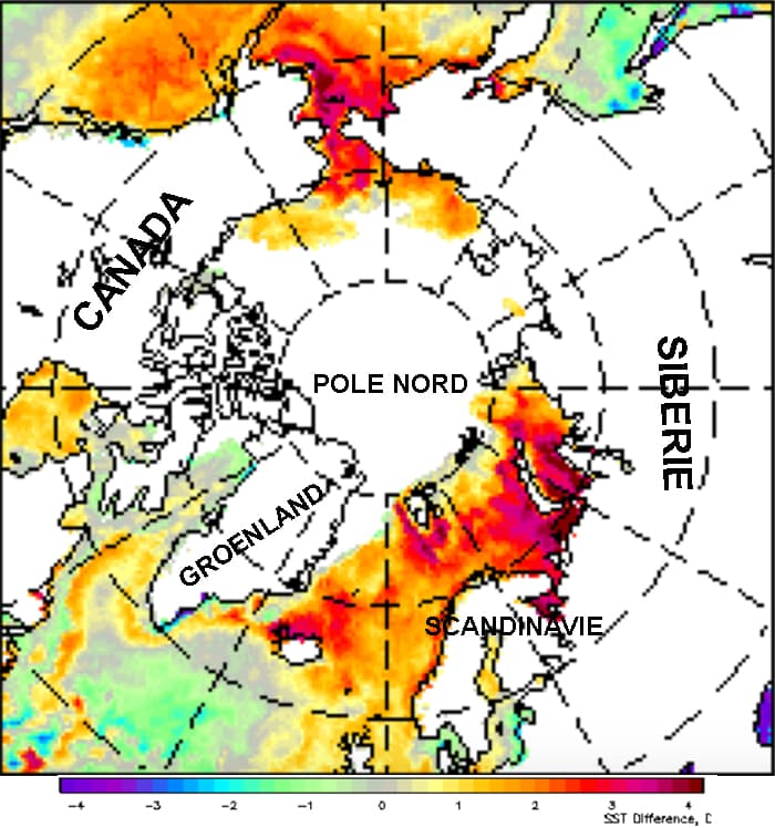 Image d'illustration pour Reconstitution de la banquise Arctique : un retard record