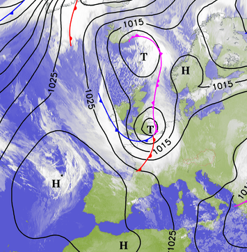 Image d'illustration pour Dépression Hiltrud : fort coup de vent sur la France