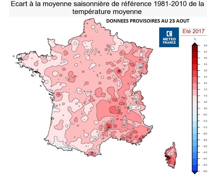 Image d'illustration pour Le second ou troisième été le plus chaud mesuré en France