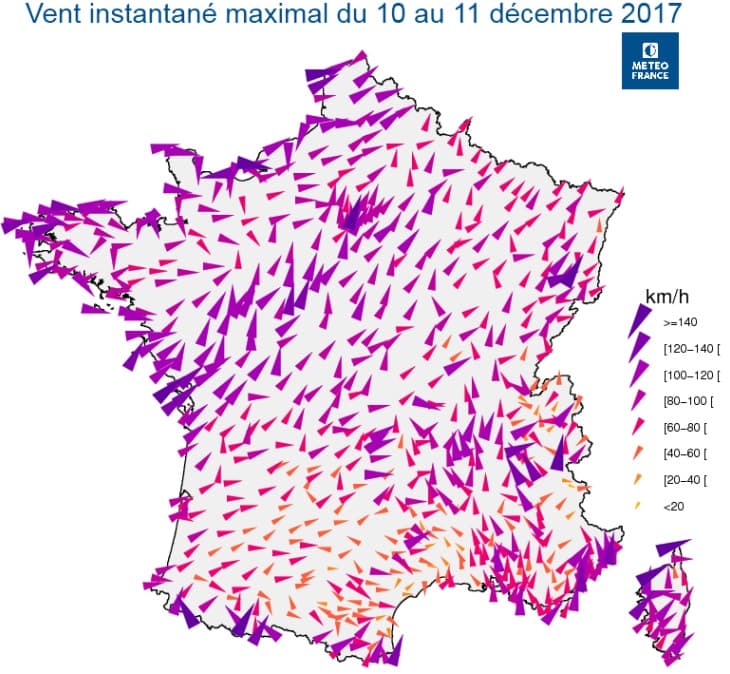 Image d'illustration pour Bilan de décembre 2017 : tempêtes, pluie et neige