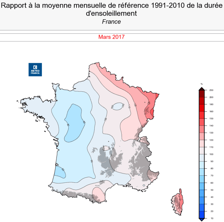 Image d'illustration pour Bilan cartographié du mois de mars 2017