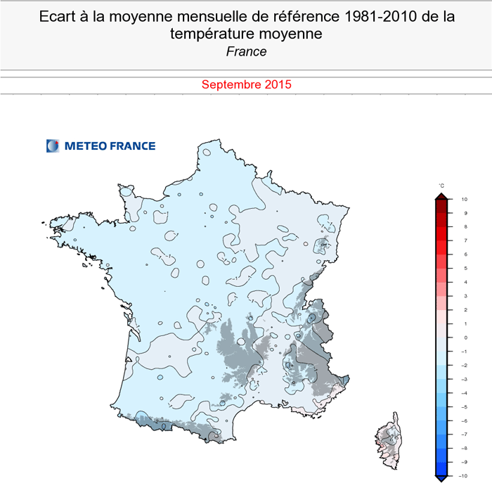 Image d'illustration pour Un mois de septembre assez frais - Précipitations et ensoleillement inégaux