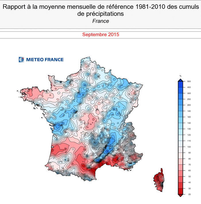 Image d'illustration pour Un mois de septembre assez frais - Précipitations et ensoleillement inégaux