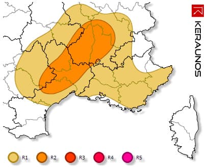 Image d'illustration pour Orages et fortes pluies dans le Sud-Est - Vigilance