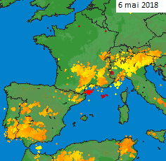 Image d'illustration pour Soleil et chaleur au Nord mais orages au Sud ce début mai