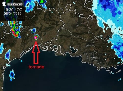 Image d'illustration pour Forts orages et tornades dans le sud de la France