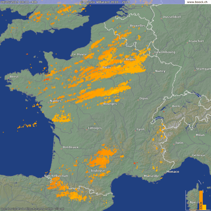 Image d'illustration pour Pluie, tempête et orages de grêle ce 8 mai 2019