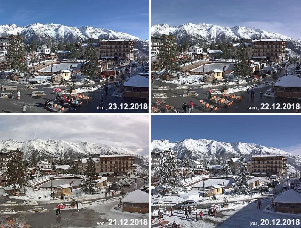 Image d'illustration pour Enneigement sur les Alpes et les Pyrénées & vacances de Noël