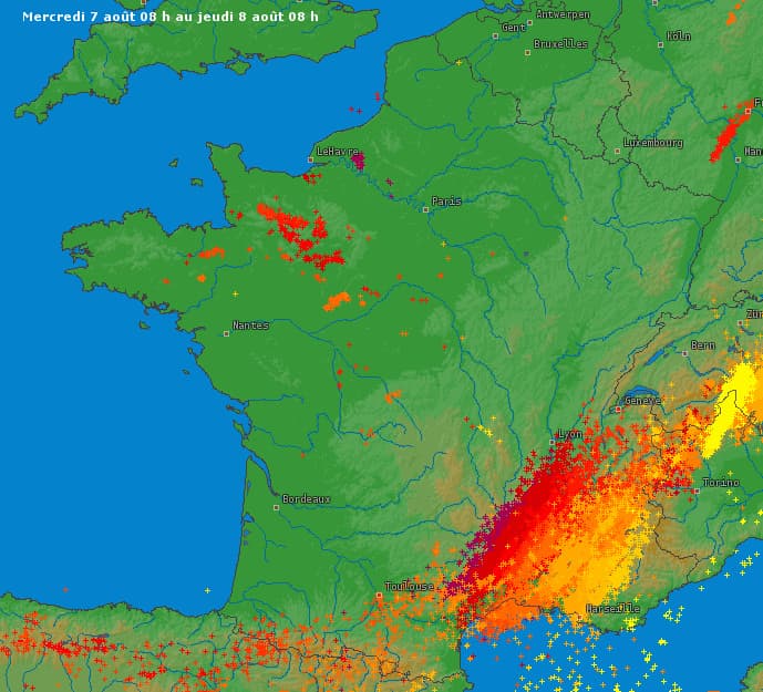 Image d'illustration pour Orages violents au Sud-Est (Drôme - Vaucluse) - vigilance
