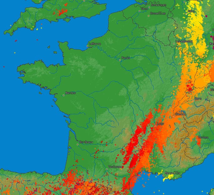 Image d'illustration pour Fortes pluies orageuses dans le Sud-Est