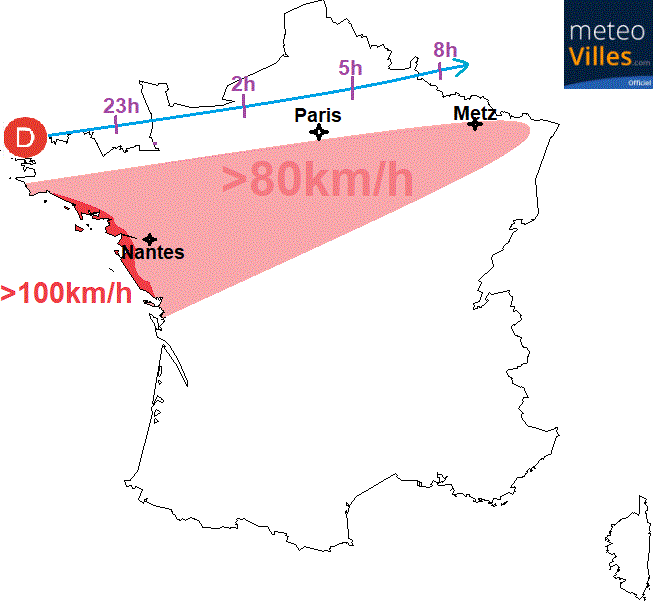 Image d'illustration pour Veille de tempête en France - Quelles seront les régions touchées?