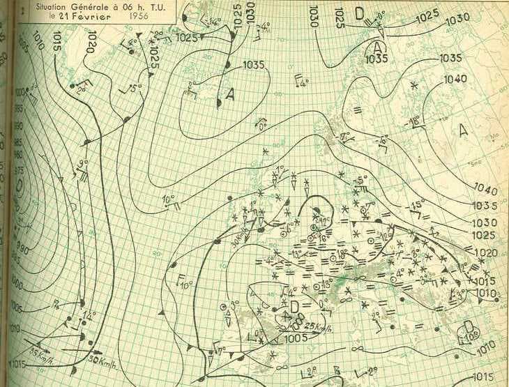 Image d'illustration pour Pire vague de froid du XXème siècle en février 1956