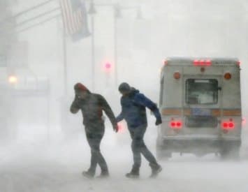 Image d'illustration pour Blizzard, neige et records de froid entre Canada et Etats-Unis