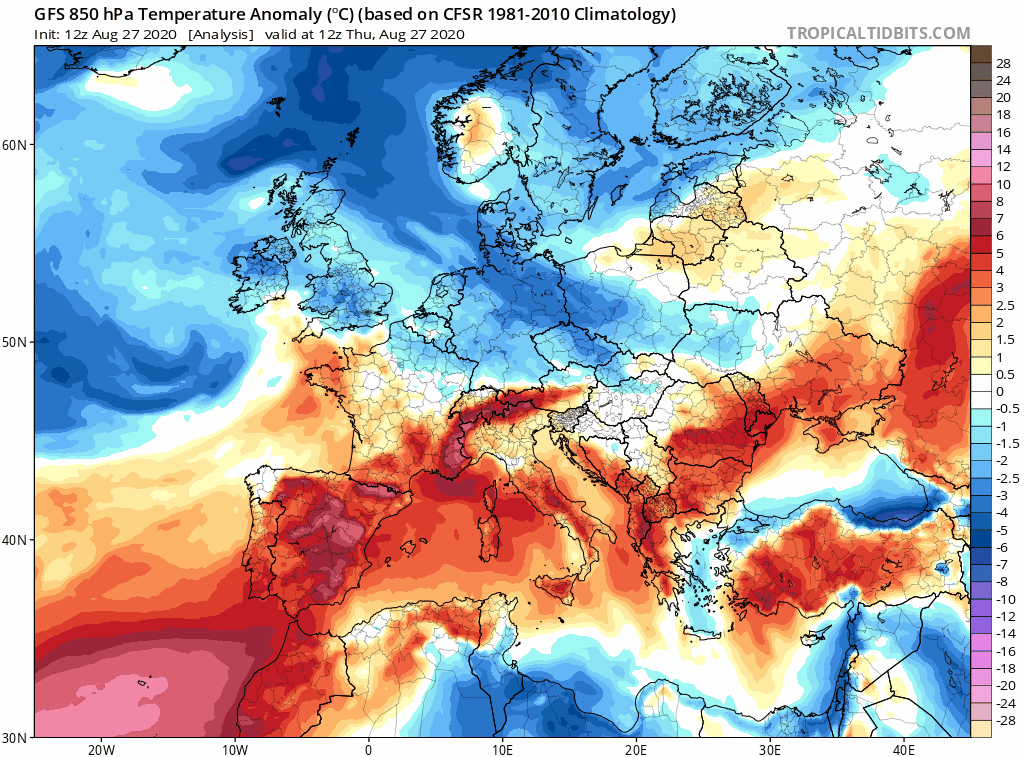 Image d'illustration pour Pluie, fraîcheur et neige sur les Alpes : l'automne à la fin août 