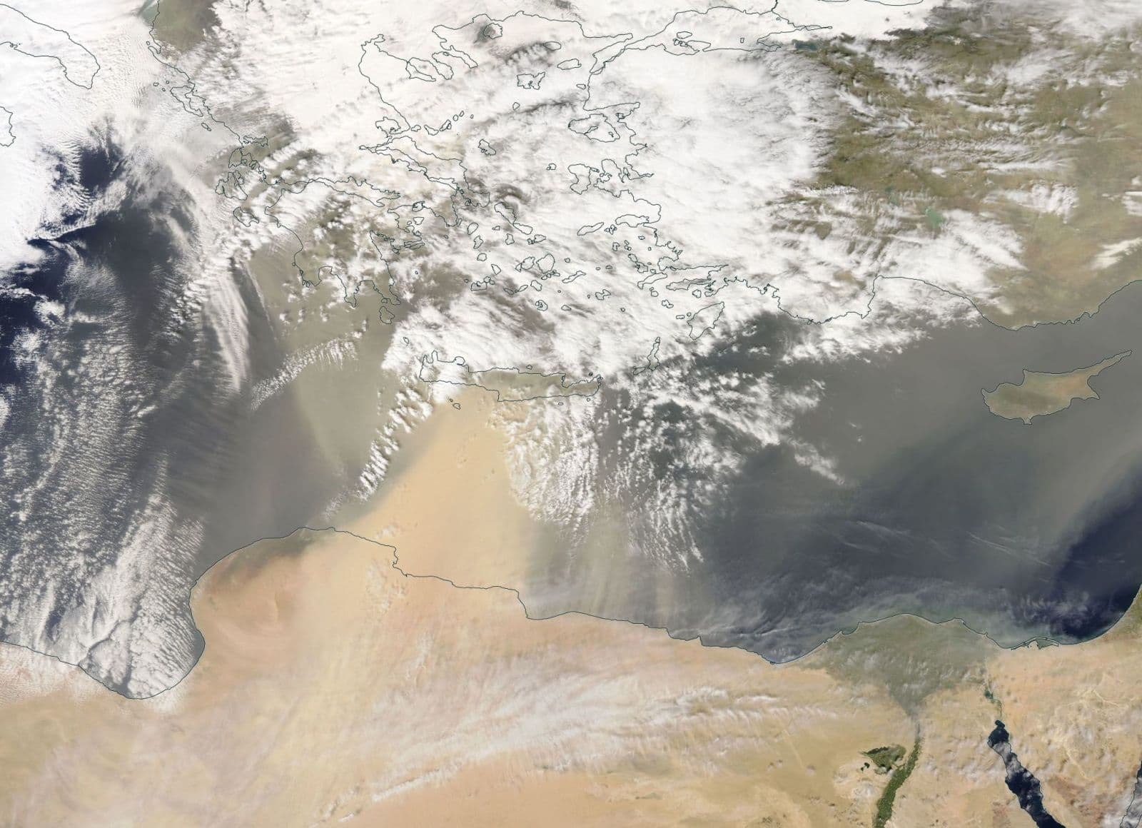 Image d'illustration pour Fortes chaleurs et tempête de sable sur l'Est de la Méditerranée