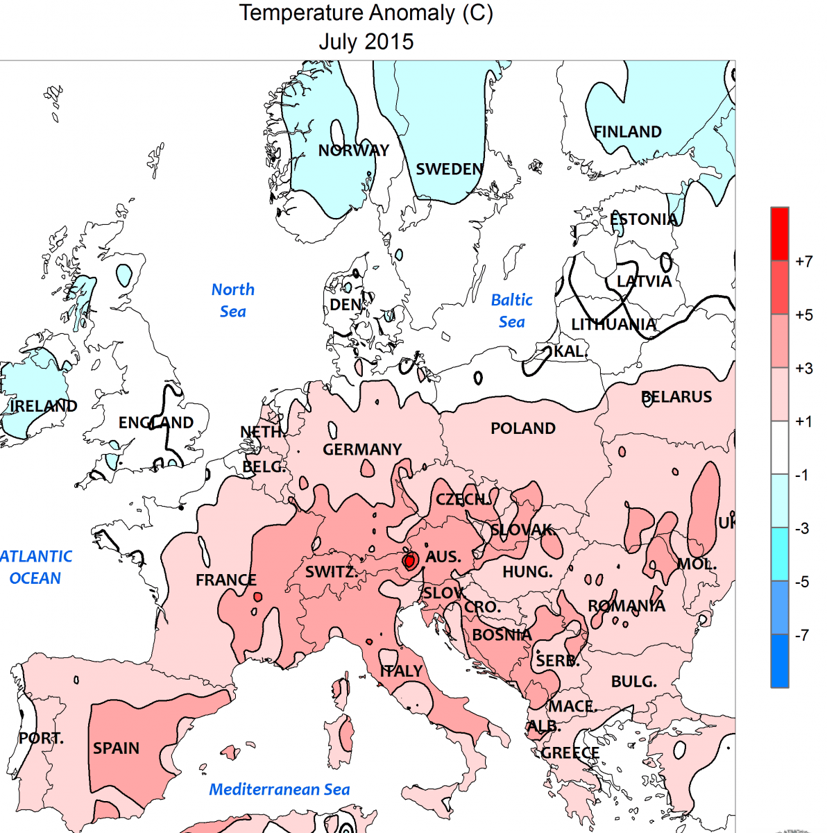 Image d'illustration pour Fortes chaleurs en juillet en Europe - Bis repetita en août ?