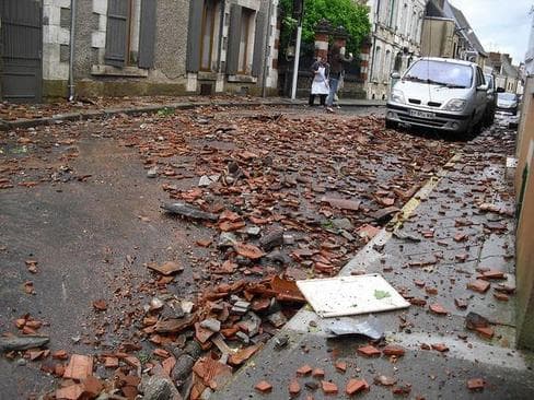Image d'illustration pour Violente microrafale avec burst swath à Levroux dans l'Indre