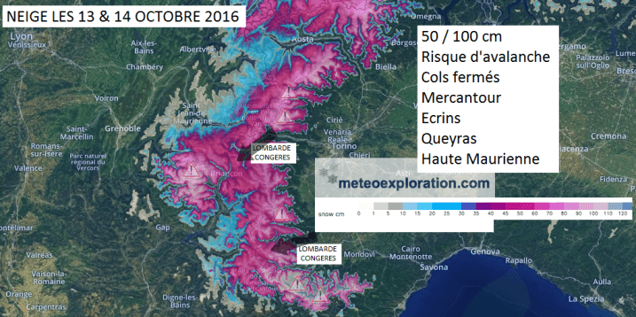 Image d'illustration pour Première neige en moyenne montagne sur les Alpes du Sud
