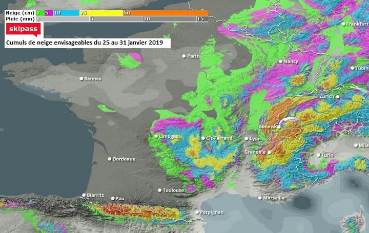Image d'illustration pour Enneigement & risque d'avalanche sur Pyrénées et Alpes