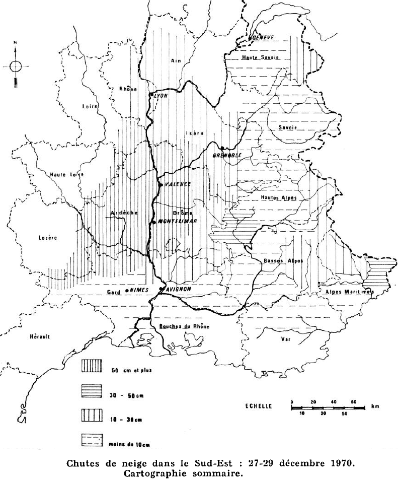 Image d'illustration pour Fin décembre 1970 : chaos sous la neige en vallée du Rhône
